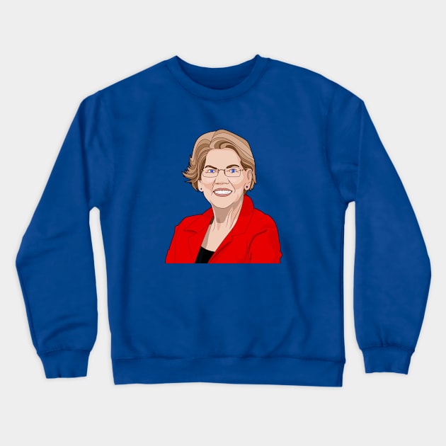 red elizabeth warren for president Crewneck Sweatshirt by gossiprag